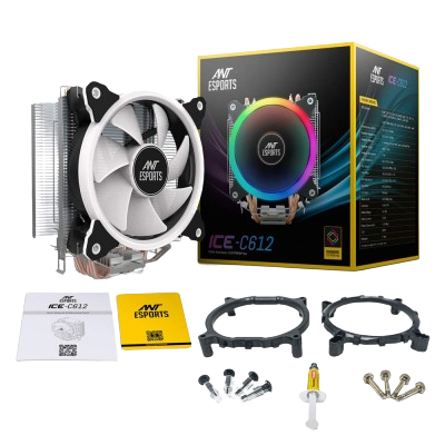 Ant Esports ICE-C612 with RGB CPU Cooler | CPU Cooler Air | Tech Walker