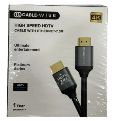 Cable Wise 4K 7.5 Meter HDMI Cable 2.0