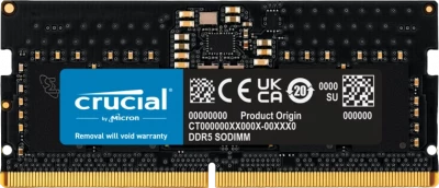 Crucial 8GB DDR5-4800 MHz LAPTOP RAM (CT8G48C40S5)