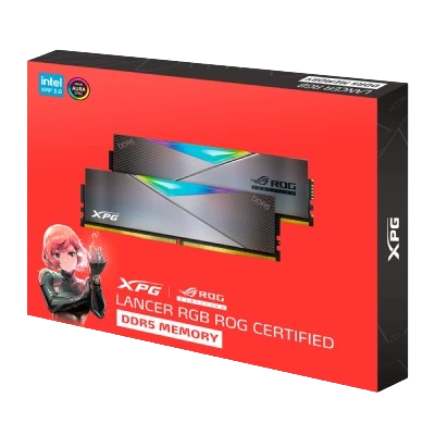 XPG ADATA LANCER RGB ROG CERTIFIED 16*2 32GB 6600 MHz DESKTOP MEMOREY (AX5U6600C3216G-DCLARROG)BLK