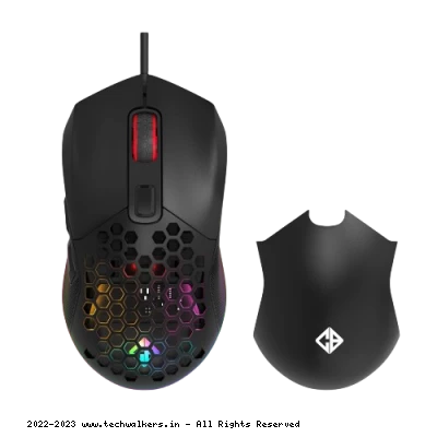 CosmicByte Firestorm RGB Wired Gaming Mouse (White)