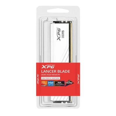 XPG ADATA LANCER BLADE RGB 32GB DDR5 6000 MHz Desktop Memory (AX5U6000C3032G-SLABRWH) WHITE