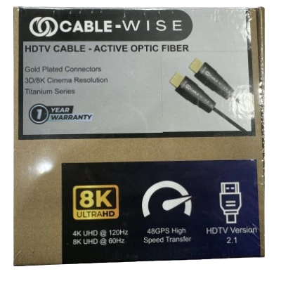 Cable Wise 8K 30 MTR FIBER 2.1 HDMI