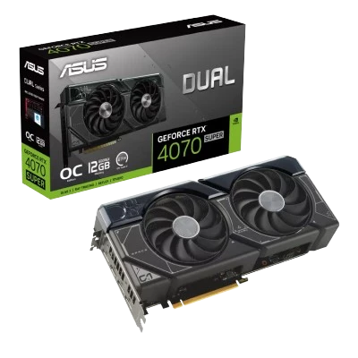 ASUS Dual GeForce RTX 4070 SUPER OC Edition 12GB GDDR6X (BLACK)