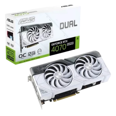 ASUS Dual GeForce RTX 4070 SUPER OC Edition 12GB GDDR6X (WHITE)