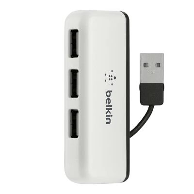 Belkin 4-Port USB to USB 2.0 Ultra-Mini TRAVEL HUB