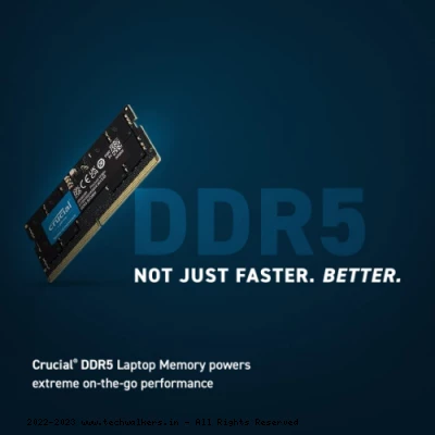 Crucial 8GB DDR5-4800 MHz LAPTOP RAM (CT8G48C40S5) 1