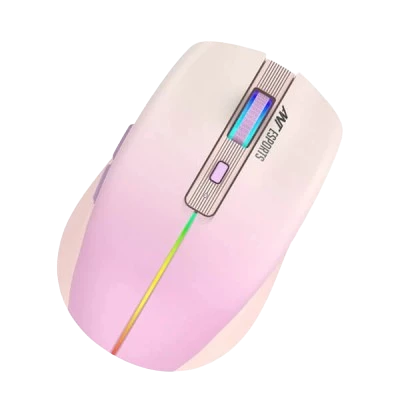 Ant Esports GM400W RGB Wireless Gaming Mouse (Light Pink) 2