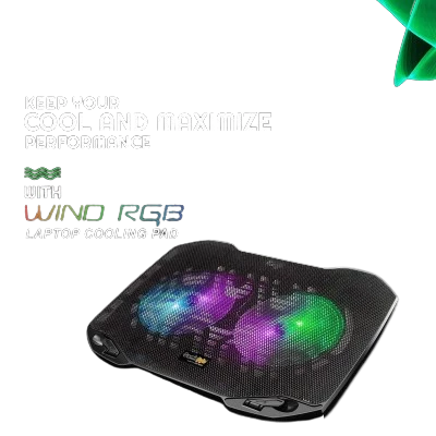 Cosmic Byte Wind RGB Laptop Cooling Pad With Dual 120mm RGB Fans 2