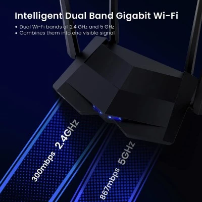 Tenda AC10 AC1200 Smart Dual-Band Gigabit WiFi Router 2